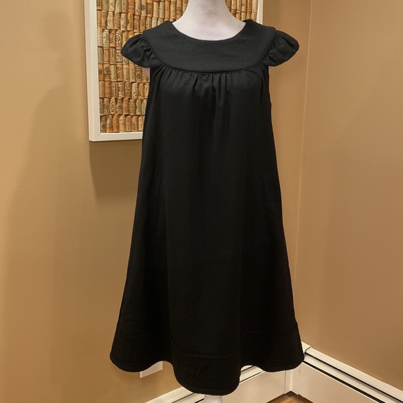 NWT.  Nave Black Flowy Wool & Cashmere Blend Dress - Picture 5 of 15